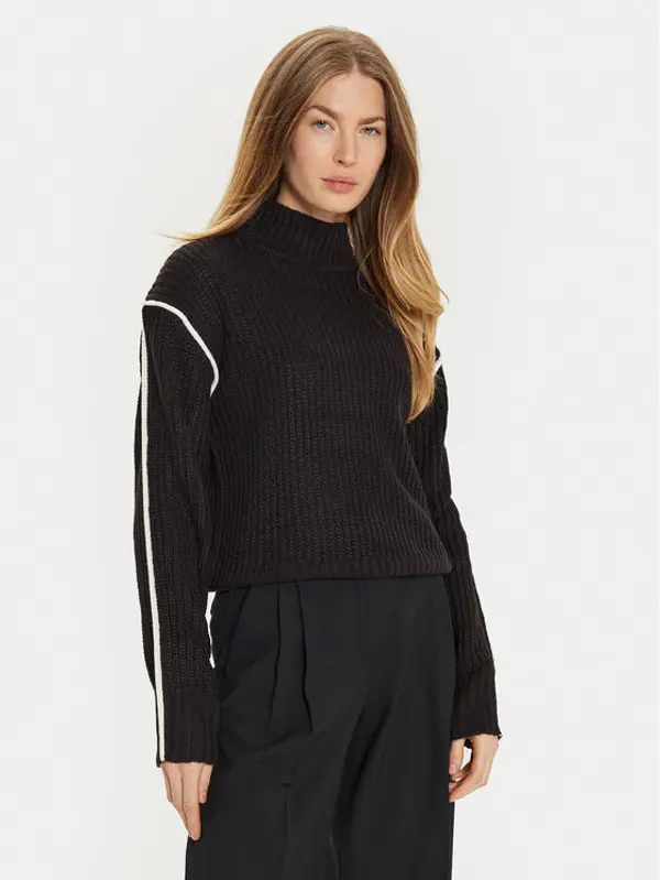 Brave Soul Brave Soul Dolčevita LK-230JOURNEYA Crna Regular Fit