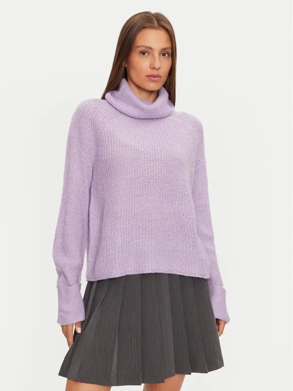 Brave Soul Brave Soul Dolčevita LK-230WERBURGHS Ljubičasta Loose Fit