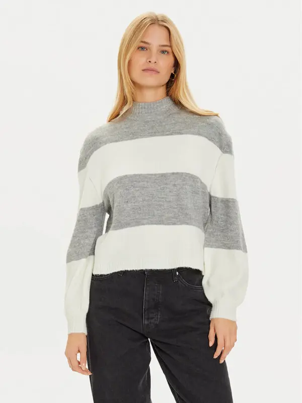 Brave Soul Brave Soul Džemper LK-230MOLLIEC Siva Loose Fit