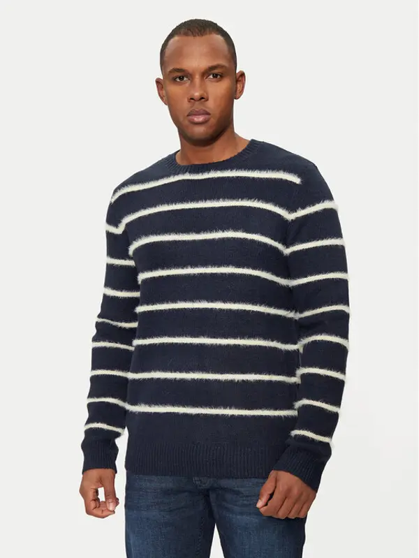 Brave Soul Brave Soul Džemper MK-248OSLO Tamnoplava Regular Fit
