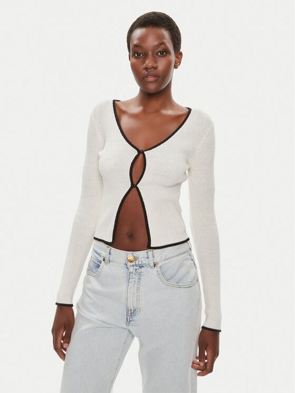 Brave Soul Brave Soul Kardigan LKC-273SASHAD Bijela Slim Fit