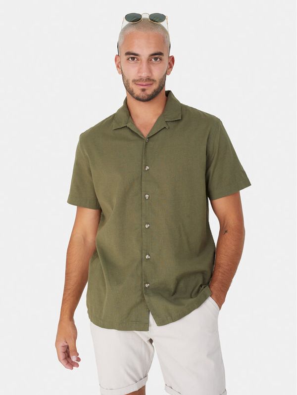 Brave Soul Brave Soul Košulja MSH-48EUBANKB Kaki Straight Fit