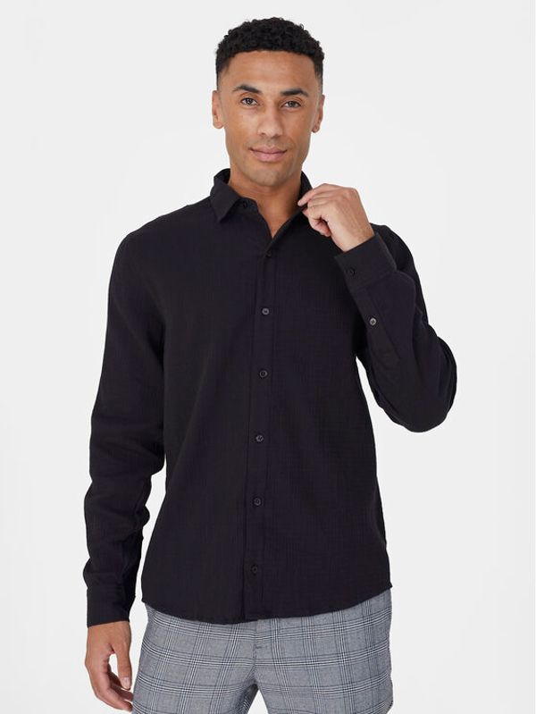 Brave Soul Brave Soul Košulja MSH-659PAXTON Crna Straight Fit