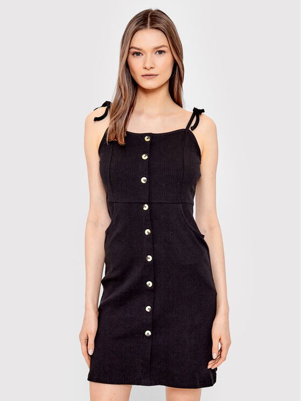 Brave Soul Brave Soul Ljetna haljina LDRJ-36JOANNAPKC Crna Slim Fit