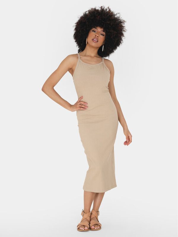 Brave Soul Brave Soul Ljetna haljina LDRJ-624TANYA Bež Straight Fit