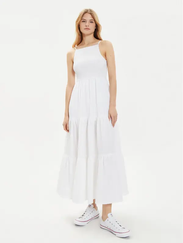 Brave Soul Brave Soul Ljetna haljina LDRW-659MIAWH Bijela Straight Fit