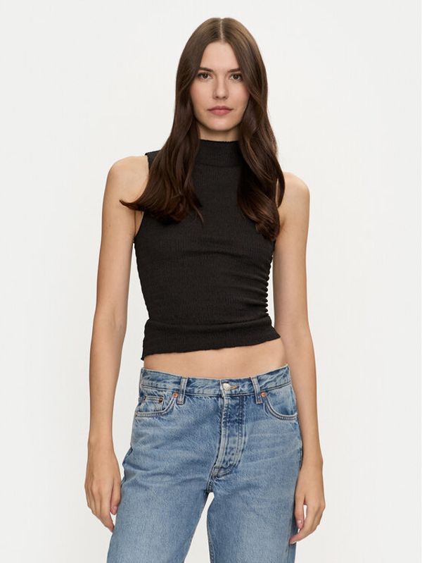 Brave Soul Brave Soul Majica LV-272CHASEBLK Crna Slim Fit