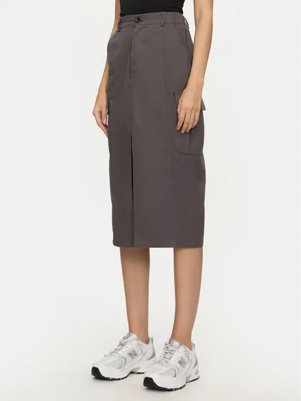 Brave Soul Brave Soul Midi suknja LSKW-272NANCYCHA Siva Regular Fit