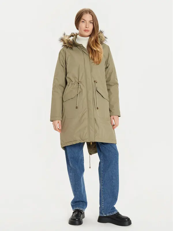 Brave Soul Brave Soul Parka LJK-GREGORY Kaki Regular Fit