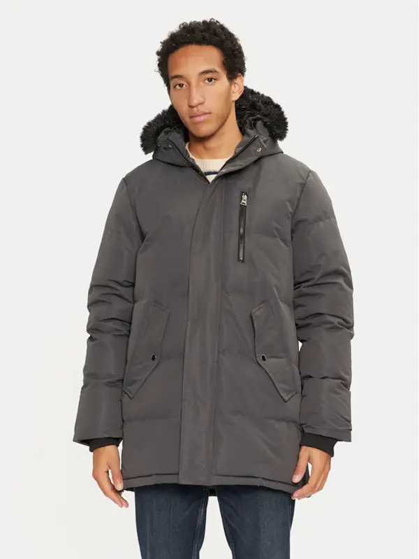 Brave Soul Brave Soul Pernata jakna MJK-COLNEGREY Siva Regular Fit