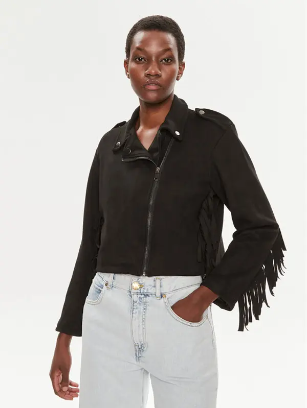 Brave Soul Brave Soul Prijelazna jakna LJK-LOTTE Crna Straight Fit