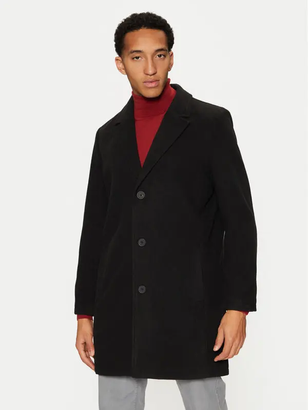 Brave Soul Brave Soul Prijelazni kaput MJK-AUGUSTINEBLK Crna Regular Fit