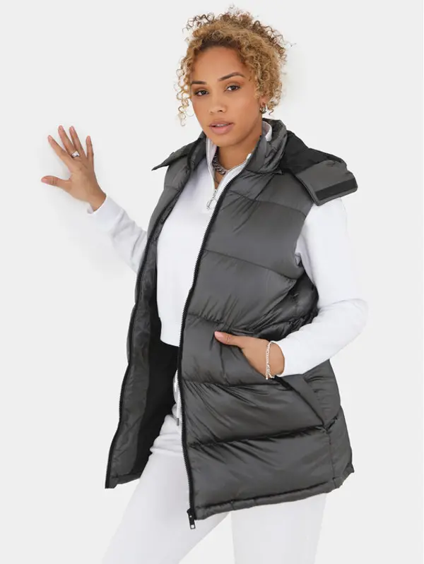 Brave Soul Brave Soul Prsluk LJK-NEEMAGILET Siva Straight Fit