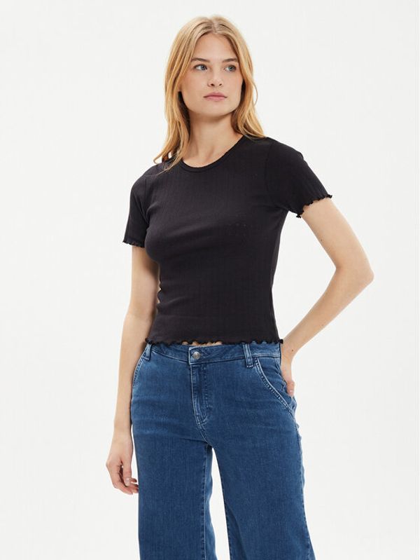 Brave Soul Brave Soul T-shirt LTS-568ADRI1 Crna Straight Fit