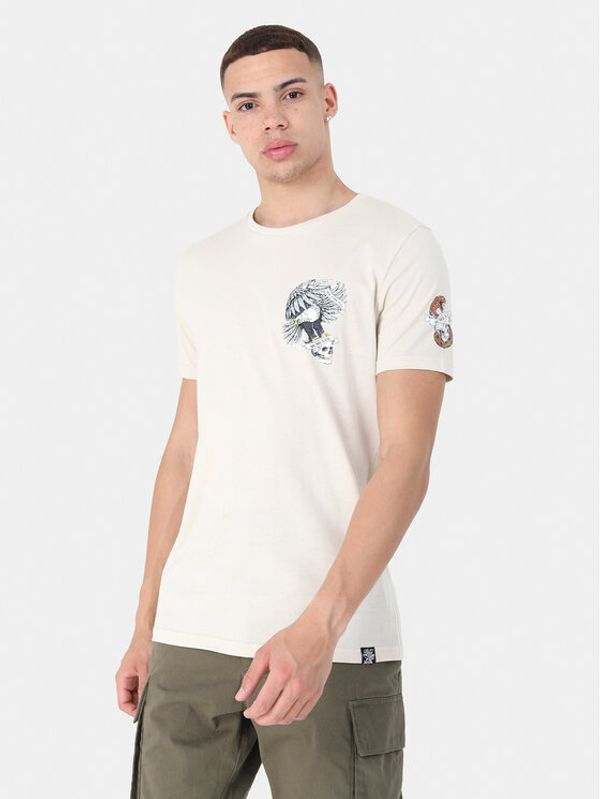 Brave Soul Brave Soul T-shirt MTS-149FREDDIE Écru Straight Fit