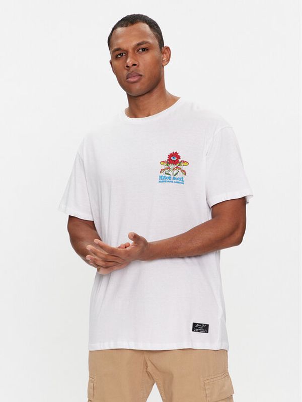 Brave Soul Brave Soul T-shirt MTS-149POWER Bijela Straight Fit