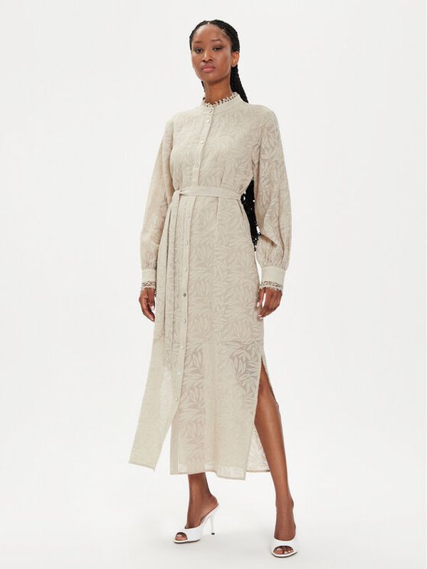 Bruuns Bazaar Bruuns Bazaar Haljina košulja Carlia BBW3994 Bež Regular Fit