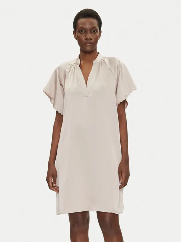 Bruuns Bazaar Bruuns Bazaar Haljina za svaki dan Beckia Wendis BBW4490 Bež Loose Fit