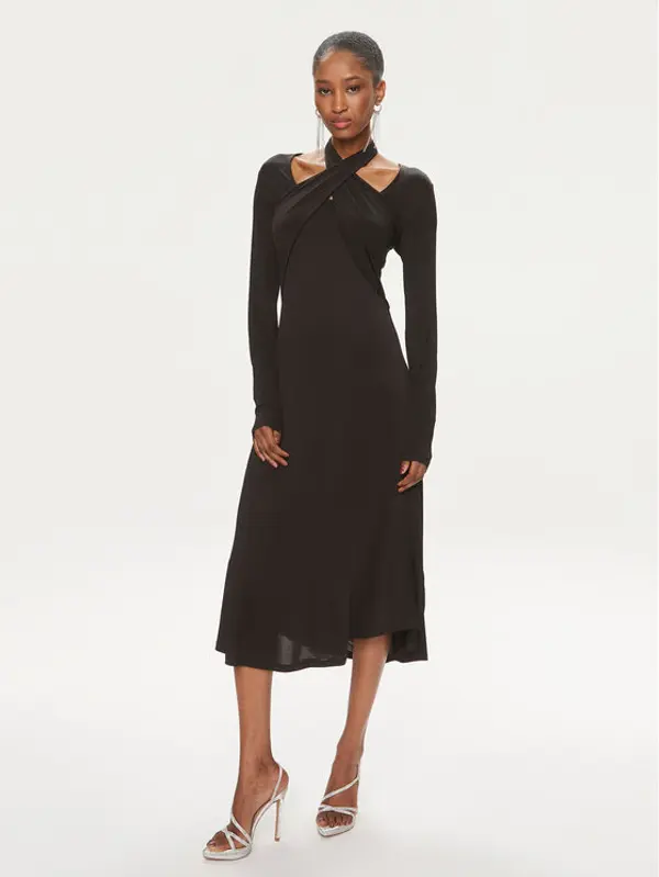 Bruuns Bazaar Bruuns Bazaar Haljina za svaki dan Galathea BBW3873 Crna Slim Fit