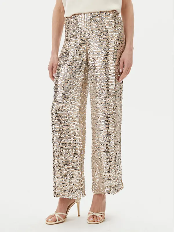 Bruuns Bazaar Bruuns Bazaar Hlače Brinna BBW4390 Srebrna Loose Fit