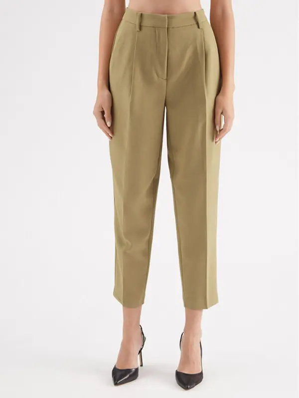 Bruuns Bazaar Bruuns Bazaar Hlače Cindy BBW2393 Zelena Loose Fit