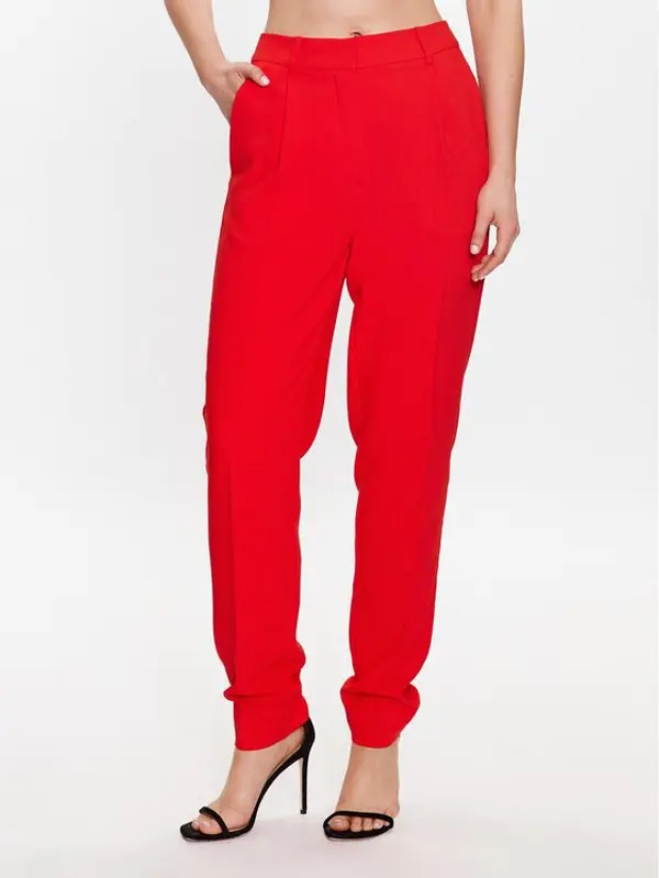 Bruuns Bazaar Bruuns Bazaar Hlače Cindysus BBW2595 Crvena Slim Fit