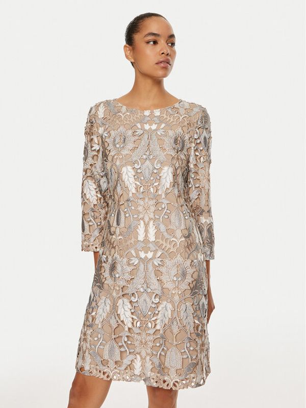 Bruuns Bazaar Bruuns Bazaar Koktel haljina Kata BBW4048 Bež Regular Fit