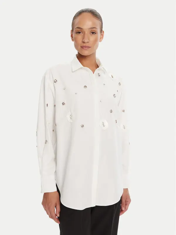 Bruuns Bazaar Bruuns Bazaar Košulja Chrisoula Beia BBW4201 Bijela Loose Fit