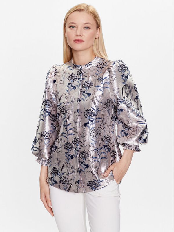Bruuns Bazaar Bruuns Bazaar Košulja Luz BBW3258 Srebrna Regular Fit