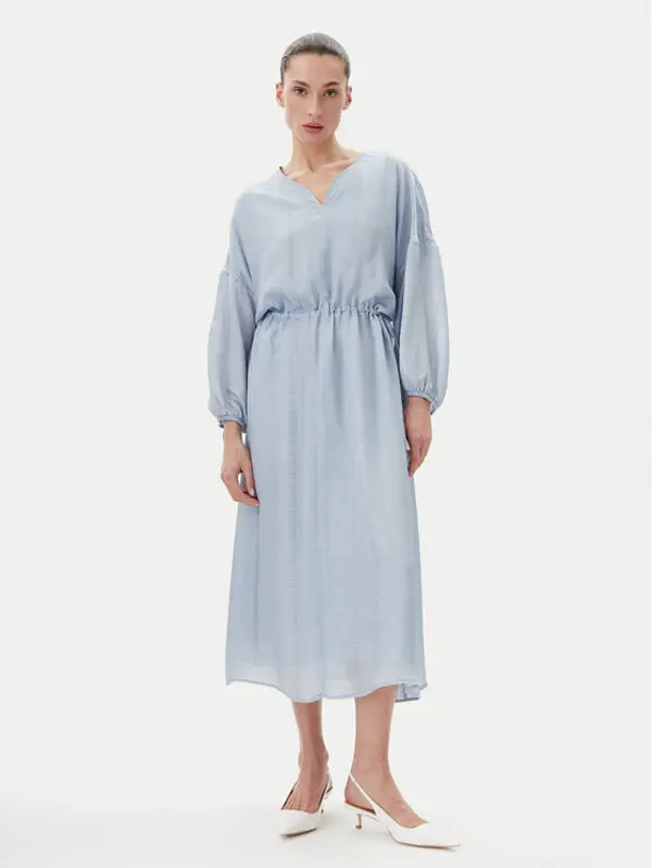 Bruuns Bazaar Bruuns Bazaar Ljetna haljina Sinapsis Cata BBW4441 Plava Loose Fit