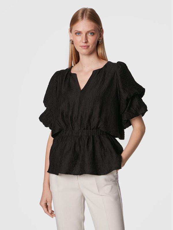 Bruuns Bazaar Bruuns Bazaar Majica Cyclamen Chantal BBW3061 Crna Regular Fit