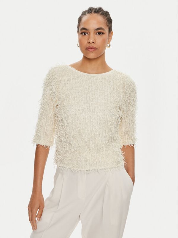 Bruuns Bazaar Bruuns Bazaar Majica Ignas BBW3960 Écru Regular Fit