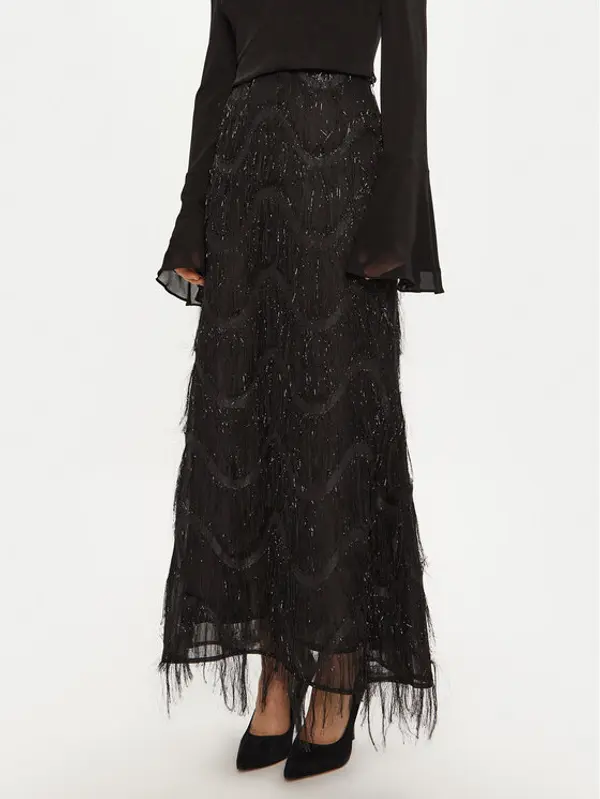 Bruuns Bazaar Bruuns Bazaar Maxi suknja Ajwa BBW4196 Crna Regular Fit