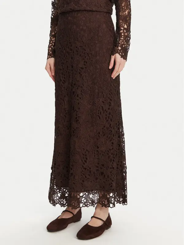 Bruuns Bazaar Bruuns Bazaar Midi suknja Sago Joanelle BBW4518 Smeđa Regular Fit
