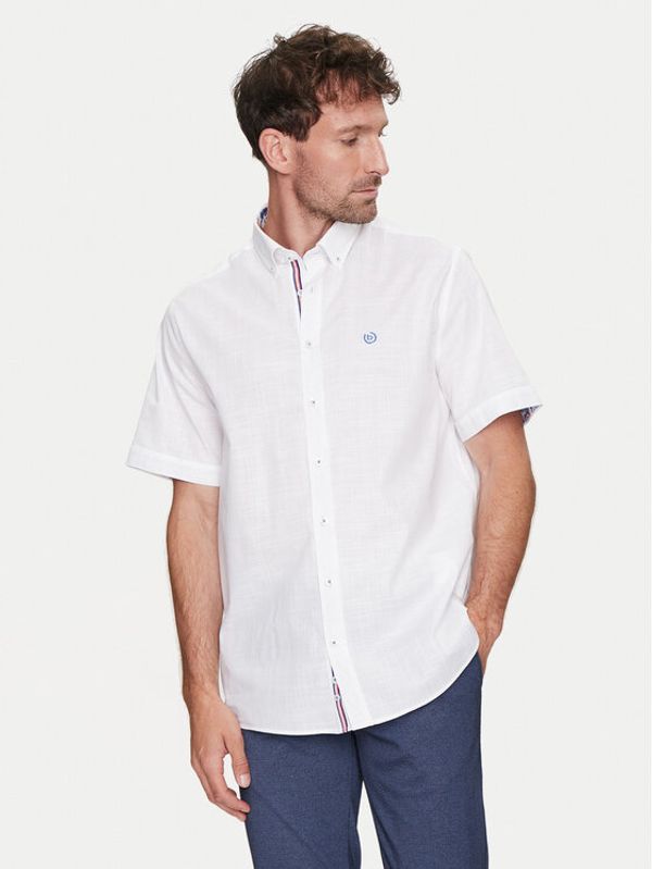 Bugatti Bugatti Košulja 9450 58334A Bijela Modern Fit