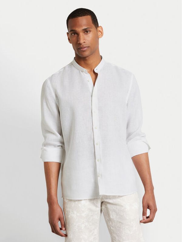 Bugatti Bugatti Košulja 9550 58540A Bijela Slim Fit