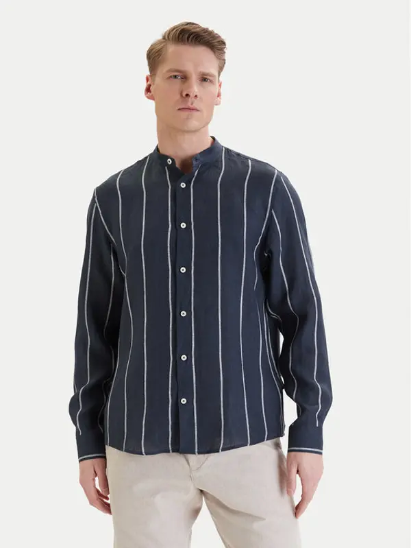 Bugatti Bugatti Košulja 9550-78954C Tamnoplava Casual Fit