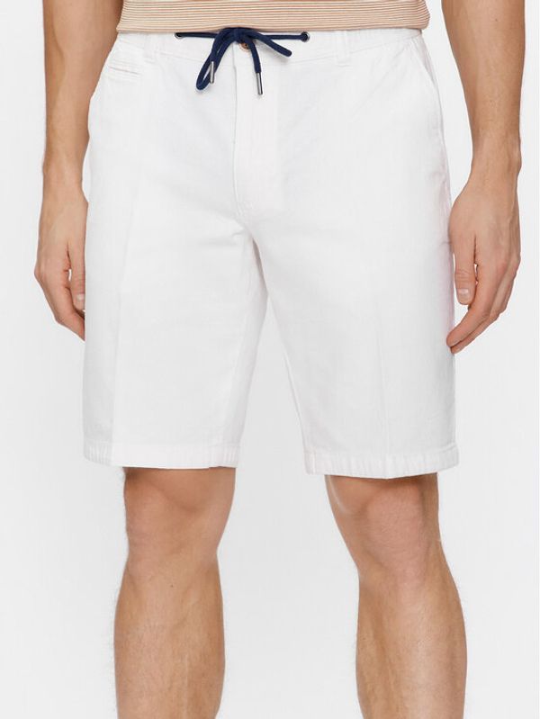 Bugatti Bugatti Kratke hlače 4029 36419 Bijela Regular Fit