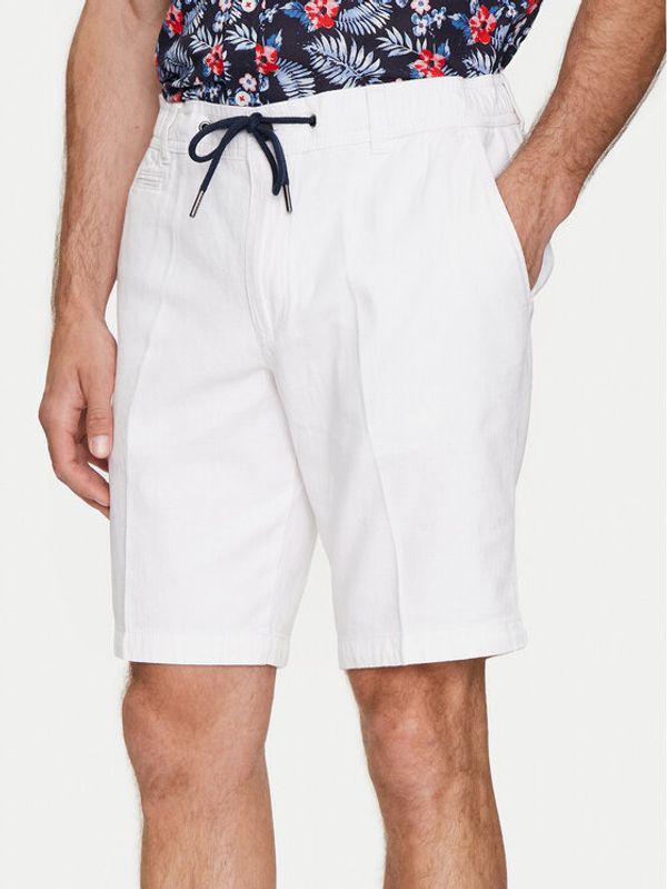 Bugatti Bugatti Kratke hlače 4029 56419A Bijela Regular Fit