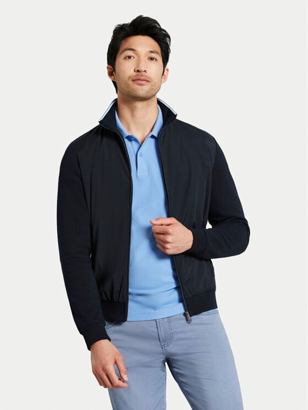 Bugatti Bugatti Majica dugih rukava 8750 55172A Tamnoplava Regular Fit