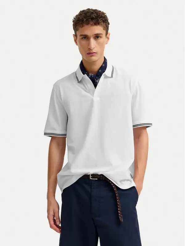 Bugatti Bugatti Polo 8150-15001E Bijela Regular Fit