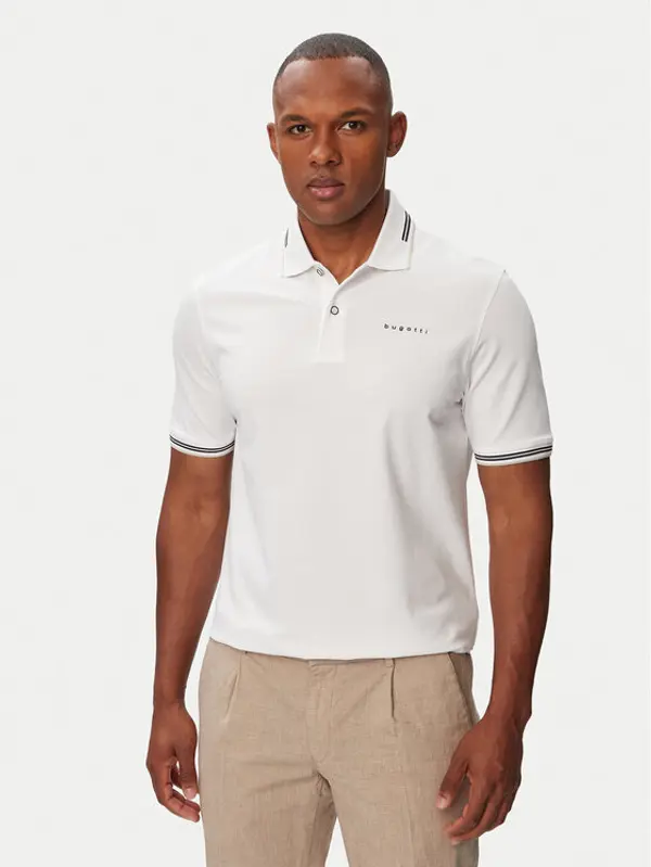 Bugatti Bugatti Polo 8150-15031E Bijela Regular Fit
