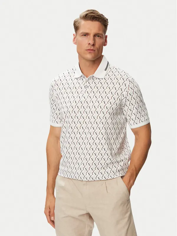 Bugatti Bugatti Polo 8150-15032E Bijela Regular Fit