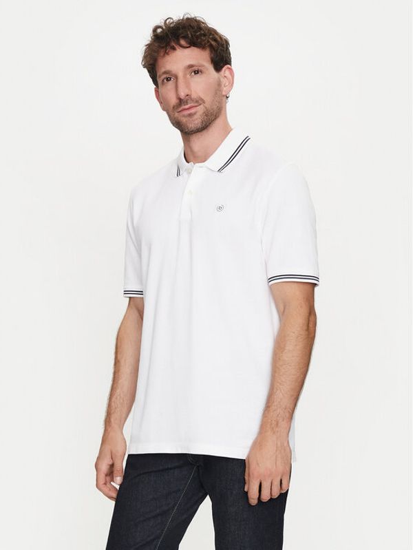 Bugatti Bugatti Polo 8150 55001A Bijela Slim Fit