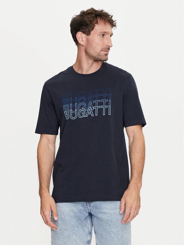 Bugatti Bugatti T-shirt 8350 55042A Tamnoplava Modern Fit