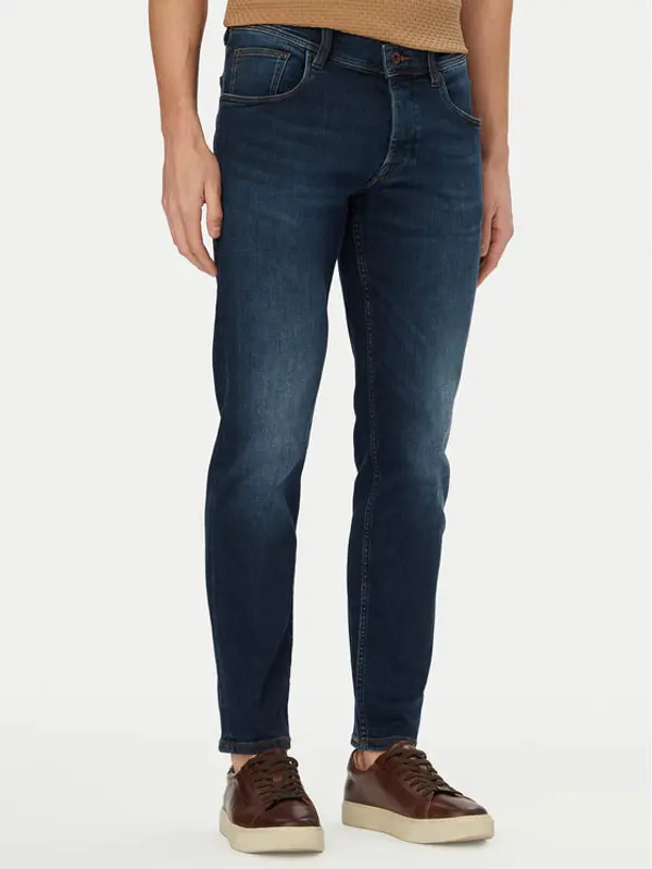 Bugatti Bugatti Traperice 3108D-16671E Tamnoplava Slim Fit
