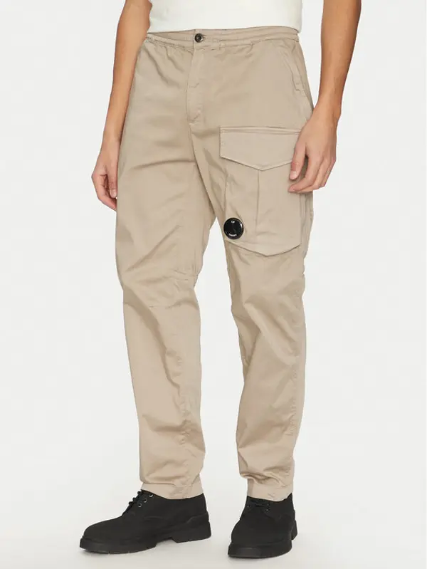 C.P. Company C.P. Company Hlače 18CMPA169A005694G Bež Relaxed Fit