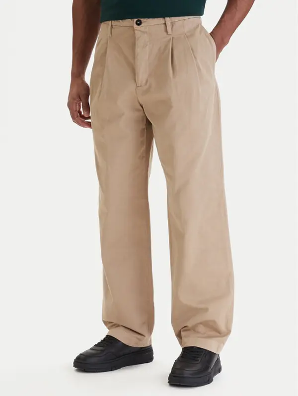 C.P. Company C.P. Company Hlače 20CMPA136A110458G Bež Loose Fit