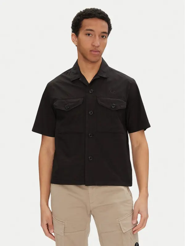 C.P. Company C.P. Company Košulja 18CMSH236A005328G Crna Relaxed Fit