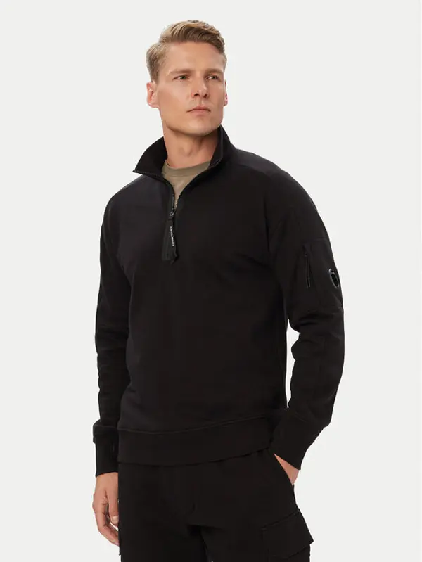 C.P. Company C.P. Company Majica dugih rukava 21CMSS033A005086W Crna Regular Fit